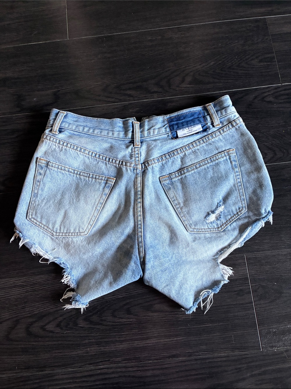 The Laundry Room Light Blue Distressed Denim Cutoff Shorts